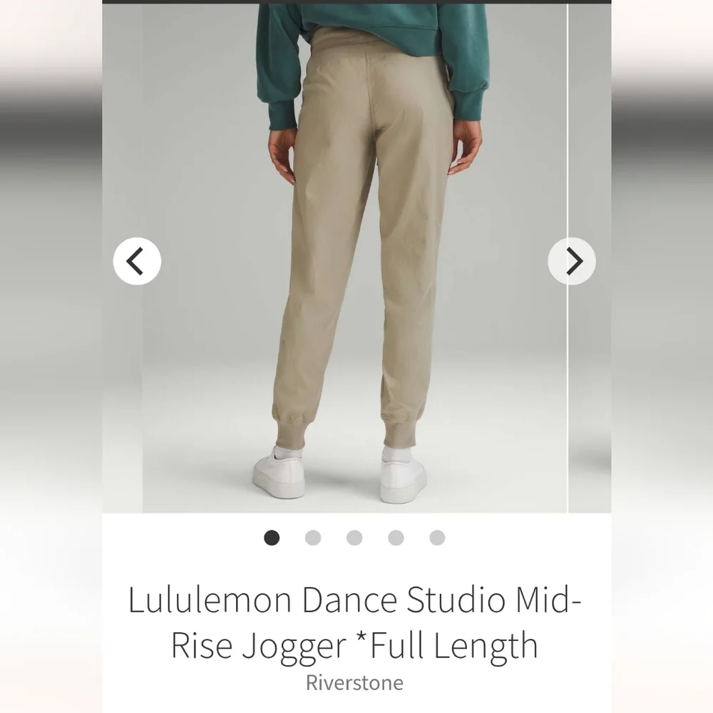 NWT Lululemon Dance Studio Mid-Rise Joggers Sz 12 Riverstone - Picture 2 of 5
